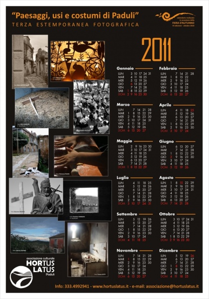 Calendario Hortus Latus - anno 2011